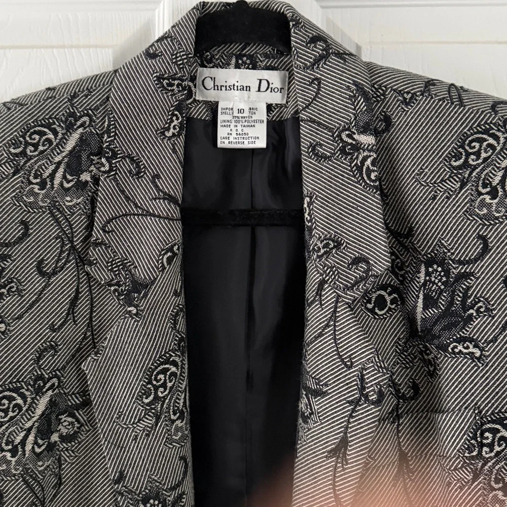 Vintage Christian Dior Jacket 10 - Picture 2 of 13